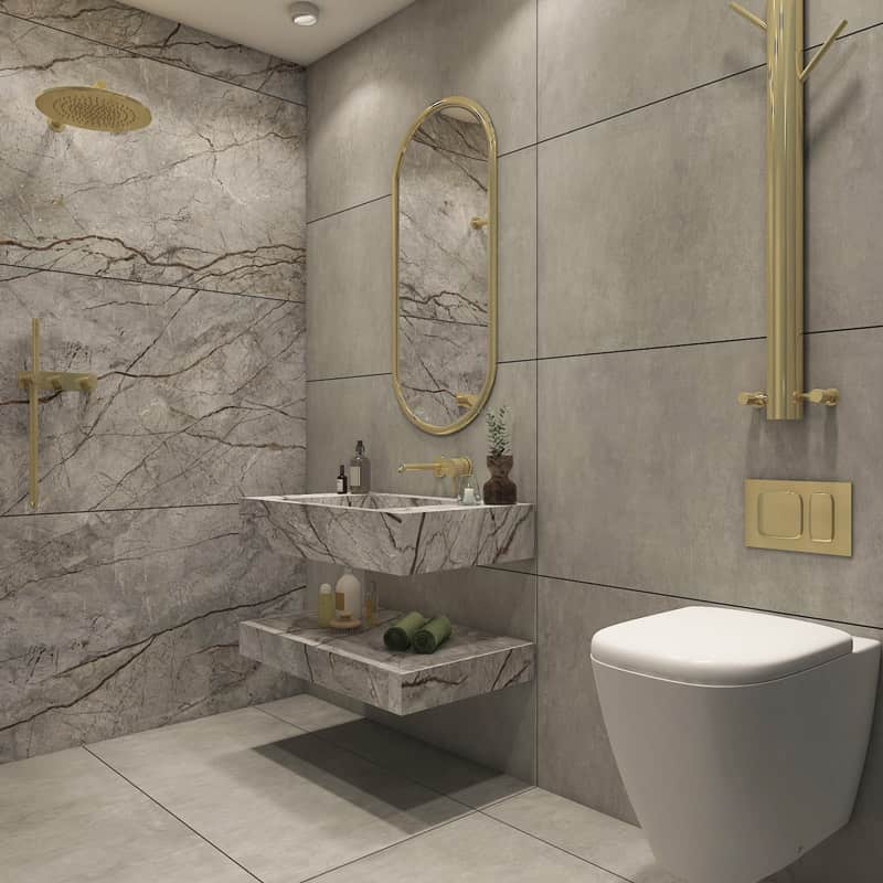 تصویر 3 از کاشی حمام تبریز با طرح سنتی و ظریف